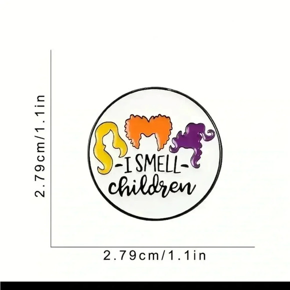 Hocus pocus hat scar/  pins ( I smell children) - Picture 4 of 4